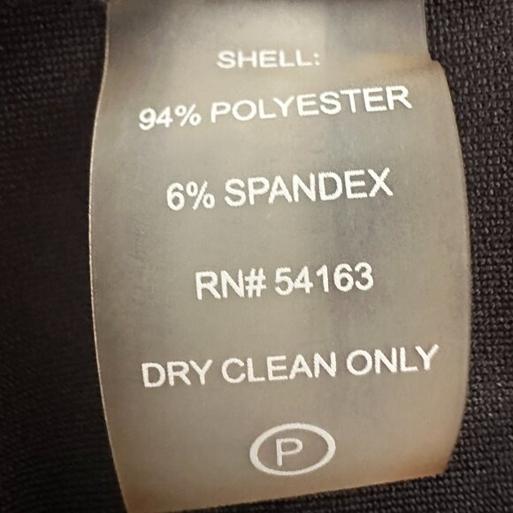 Calvin Klein Dress Women's Black Faux Wrap D-Ring Sleeveless Size 10 - Picture 7 of 11